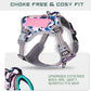 BUMBIN Tactical Dog Harness for Small Dogs No Pull, Famous TIK Tok No Pull Puppy Harness, Fit Smart Reflective Pet Walking Harness for Training, Adjustable Dog Vest Harness with Handle Pink Camo S