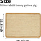 PODOO Bunny Scratch Pads, Sisal Rabbit Scratching Pad, Natural Rabbit Resting Mats for Cages, Forage Grass Mat Indoor Essentials Accessories for Guinea Pig Cat (4Pcs, 15.7x11.8 inches)
