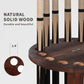 360 Degree Rotating Pool Cue Stick Holder - Floor Stand Pool Cue Rack for Up to 15 Sticks, Billiard Cue Rack, Natural Wood Billiard Room Equipment Storage Organizer, Gifts for Men