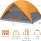 Amazon Basics Camping Tent, 3-Season Dome Design with Rainfly