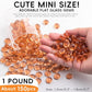 1 LB Glass Marbles, Pink Mini Flat Glass Beads~150 PCS for Vase Fillers, Floral Bottom Mancala Gems Pebbles Fish Tank Rocks for Table Aquarium,Home Decor Art Craft Supplies(0.5"~0.7")