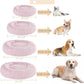 WNPETHOME Calming Dog Bed for Large Dogs, Anti-Anxiety Donut Pet Bed, Fluffy Faux Fur Plush Pet Beds，Warming Cozy Soft Round Lagre Dog Bed for Large Jumbo Dogs, Cat Cuddler Cushion Bed