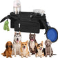 Dog Stroller Bag with Shoulder Strap, Universal Dog Stroller Caddy Organizer with Poop Bag Dispenser, Water Bowl, Insulated Cup Holders and Treat Pocket