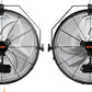 VEVOR Wall Mount Fan, 2 PCS 18 inch Waterproof, 3-speed High Velocity Max. 4000 CFM Industrial Wall Fan for Indoor, Commercial, Residential, Warehouse, Greenhouse, Workshop, Basement, Garage,Black