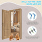 Cat Toy Interactive for Indoor Cats, Smart USB Rechargeable Door Hanging Automatic Retractable Kitten Toys, Teaser Electronic Self Play Feather Cat String Toy Attached with 3 Catnip Mice White