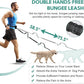 Hands Free Dog Leash, Retractable Bungee with Double Padded Handles, Waist Leash for Dog Walking, Heavy Duty for Large Dogs, Mint Green