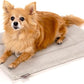 KindTail Dog Crate Pad - Soft Velvet, Reversible Bed - Machine Washable Kennel Mat for Pets up to 15 lbs, Mattress for Cozy Sleeping - 20” x 15” x 1” (Light Grey, Small)
