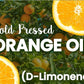 Premium Cold Pressed Orange Oil Concentrate- 32 oz (with D-Limonene), Concentrated Cold Pressed Orange Oil Blend - All-Purpose Citrus Cleaner and Degreaser Blend