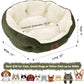 Asvin Medium Dog Bed for Medium Dogs, Cat Beds for Indoor Cats, Pet Bed for Puppy and Kitty, Extra Soft & Machine Washable with Anti-Slip & Water-Resistant Oxford Bottom, Green, 25 inches