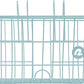 Retrospec Apollo-Lite Lift-Off Bike Basket - Detachable Steel Handlebar Basket with Carrying Handle for Commuting, Shopping & Beach Trips - 14.5in x 9.5in Weather-Resistant Biking Gear