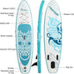 FBSPORT 11' Premium Stand Up Paddle Board, Yoga Board with Durable SUP Accessories & Carry Bag | Wide Stance, Surf Control, Non-Slip Deck, Leash, Paddle and Pump for Youth & Adult