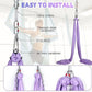 Aerial Silks Kit & Aerial Yoga Hammock - 11Yd Premium Fabric Hardware - Easy Setup for Flying Yoga, Aerial Swing & Fitness - Supports Up to 14ft Rigging