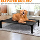 Heeyoo Elevated Dog Bed, Cooling Raised Pet Cot with Chew Proof Washable Breathable Mesh and Metal Frame, Portable Dog Cot Bed with No-Slip Feet for Outdoor or Indoor Use