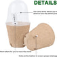 winemana 36 Set Plant Nursery Pots with Humidity Dome, Seed Starter Biodegradable Peat Pots, Seedlings Planting Pots with Labels for Indoor Outdoor Garden