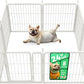 FXW Rollick Unleashed Dog Playpen for Indoor, Yard, RV Camping, 24 inch 8 Panels for Small and Puppy Dogs, White│Patented