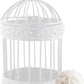 Weddingstar Miniature Round Birdcage Favors in White - Pack of 4
