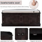 Shoe Storage Bench with 4 Doors and Adjustable Shelves, Shoe Bench with Removable Cushion for Living Room Entryway 42.7" L * 16" W * 17.4" H Espresso