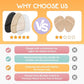 Metatarsal Pads for Women, Ball of Foot Cushions, Heel Inserts, High Heel Comfort Pads (2 Pairs), Anti Slip, Invisible Design