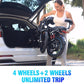 2 Seater Electric Bike for Adults,Mini Bike 500/750 Motor,28MPH,48V/15AH Removable Battery,25-30Miles 16" Fat Tire Commuter Ebike,Full Suspension Foldable Electric Bicycles for Adults Teens