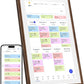 15.6 Inch Digital Calendar Chore Chart with Touchscreen - Full HD Interactive Display, Wall & Desk Mountable Family Planner, To-Do List & Meal Planner, Ideal for Home Organization & 2025 Scheduling