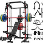 Mikolo Power Cage, 2000LB Power Rack with Independent Dual Pulley System, Multi-Function Home Gym Workout Machine for Cable Crossover