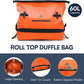 Haimont Large Waterproof Duffel Backpack Roll-Top Heavy Duty Dry Duffle Bag for Boating, Travel, Motorcycle, Kayaking, Camping, 60L