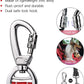 AUBELL Dog Seat Belt for Car,2 Pack Set 3-in-1 Adjustable Reflective Bungee Heavy Duty Dog Car Harness Tether with Clip Hook Latch & Buckle,Swivel Zinc Alloy Carabiner,Black+Red