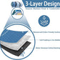 PY SUPER MODE Picnic Blankets Extra Large, Waterproof Foldable Outdoor Beach Blanket Oversized 83x79” Sandproof, 3-Layer Picnic Mat for Camping, Hiking, Travel, Park, Concerts(Abstract Blue)
