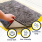 Muddy Mat® Shown on TV – Super Absorbent Door Mat Indoor, Microfiber Quick Dry Chenille Entryway Rug, Non-Slip Front Door Mat, Indoor Mats for Entryway, Machine Washable Pet Rug, Grey 36"x60"