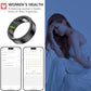 Thin Smart Ring for Fitness & Health Tracking -Heart Rate/Blood Oxygen Monitor, 5ATM Waterproof, Sleep Analysis, Pedometer -No APP Subscription Compatible with Smartphone (Black, 11)