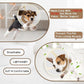 Soft Dog Cone Collar to Stop Licking-Adjustable Comfortable Mesh Recovery Cone After Surgery for Small or Miniature Dogs, Alternative to Plastic Elizabethan Collars for Neuter Incision Care (Brown,M)