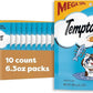 Temptations Classic Crunchy and Soft Cat Treats Tempting Tuna Flavor, 6.3 oz. Pouch (Pack of 10)