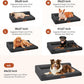 Chew Proof Dog Bed, 3" Memory Foam Dog Bed for Medium and Large Dogs, Removable and Washable Microsuede Cover, Waterproof Liner, Nonskid Bottom, 36x27 Inches L Dark Grey