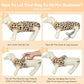 Kuoser Dog Recovery Suit for Dogs After Surgery,Professional Surgical Onesie for Female Male Dogs Spay Neuter,Soft Dog Surgery Suit Bodysuit for Abdominal Wounds Skin Disease,Coffee Leopard 2XL