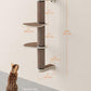 Feandrea Clickat Collection - No.006 Cat Tree Scratching Post, 39.7-Inch Tall Thicker Wall Mounted Cat Scratcher Posts, 2 Cats Perch Platform, Easy Assembly, Suit for Multi Cats Climb Play Nap Scratch