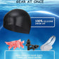Kids Swim Goggles, Swimming Goggles for Kids Toddlers 3-14 with Swim Cap, Nose Clip, Nose Bridge, Ear Plugs