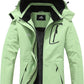 MOERDENG Women's Waterproof Ski Jacket Warm Winter Coat Outdoor Windbreaker Hiking Snowboarding Jacket