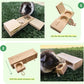 Dewonch Small Animals Hide Treats Foraging Puzzle Toys, Pet Interactive Snuffle Logic Game for Mental Enrichment,for Guinea Pigs,Rabbits,Chinchillas