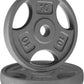 Yes4All Standard 1-Inch Grip Weight Plates, Cast Iron with Multiple Sizes from 2.5 lb to 35 lb for Strength Training, Weightlifting & Muscle Toning