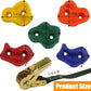 Ogrmar 15 Packs Ninja Tree Rock Climbing Holds Kits with 6 Ratchet Straps for Kids & Adults Outdoor Backyard Ninja Tree Obstacle Course Training