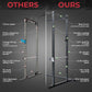Iron Crush i200 Power Rack – Multi-Function Squat Rack with Solid Safety Bars and J-Hooks – Optional LAT Pulldown, Landmine Attachments - Home Gym Power Cage Bench Rack (Power Rack Only)
