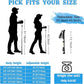 Trekking Poles Lightweight Collapsible Hiking Poles Folding Aluminum Walking Sticks 2 Pack Walking Sticks for Hiking