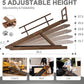 ABORON Dog Ramp,Adjustable Folding Pet Ramp for Bed,Couch,SUV - High Traction Portable Rubber Paw Ramps,Great for Small & Large Old Dogs & Cats, Supports up to 200 lbs,55''Long
