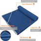 IUGA Yoga Towel for Hot Yoga Non Slip Extra Thick Yoga Mat Towel + Hand Towel 2in1 Set with Corner Pockets Super Absorbent and Quick Dry Hot Yoga Towel