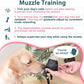 LUCKYPAW Dog Muzzle, Mesh Muzzle for Large Medium Small Dogs, Soft Mouth Guard for Biting Chewing, Breathable Mouth Guard with Adjustable Strap for Training(Hot Pink, L(Snout:9.75"-11"))