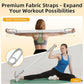 Figure 8 Fitness Resistance Bands with Handles, 20-60lb Adjustable Elastic Excercise Band, Non-Slip Fabric Silicone Bands for Strength Stretch Flexibility Training Arms Back Shoulder Chest Legs