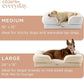 TOWN & COUNTRY EVERYDAY CuddleTown Comfy Solid Bolster Sofa Pet Bed, Supportive & Calming Egg Crate Foam, Non-Slip Bottom, Machine Washable Cover, Blue, Medium 28"x23"x8"