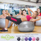 Soft Exercise ball, Anti-Burst Yoga Ball Chair Supports 2200lbs, Workout Equipment w/ Pump for Women Pregnancy, Medicine, Birthing, Physical Therapy, Stability, Excersing, Birth, Swiss, Fitness, Gym