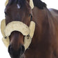 ECP Equine Comfort Products Merino Sheepskin Halter Fleece Set for Horses, 100% Natural Wool, Chafe Protection, Breathable Relief & Cushioned Comfort, Machine Washable, 9-Piece Set, Cream