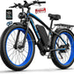 Ebike for Adults Electric, 52V 19.2Ah/32Ah, Peak 2000W/2500W E-Bike, 36/40MPH, 70 Miles/100Miles Long Range, Hydraulic Disc Brake, Off Road Snow Mountain E-Bike, 24"/26" Fat Tire Fast Electric Bicycle
